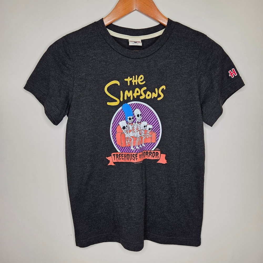 Homage Kids The Simpsons Treehouse of Horror‎ Skeleton T-Shirt Gray Size 12